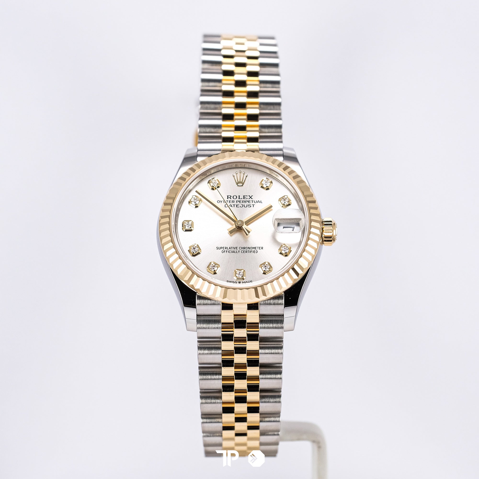 Datejust 31 Two Tone Yellow Gold Silver Dial Diamond Index NEW(2025)