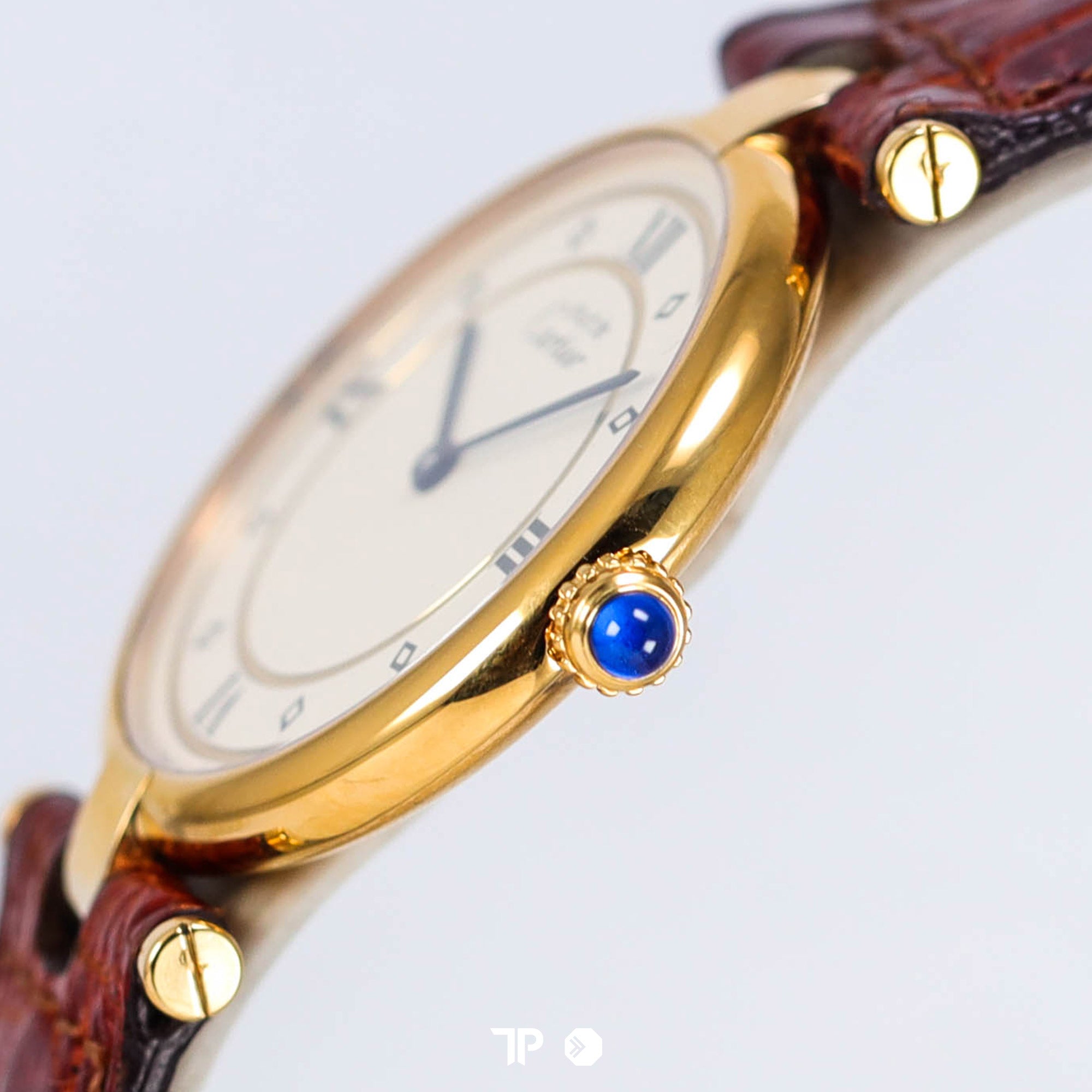 Must Cartier Vermeil Vendome Roman Numeral Dial