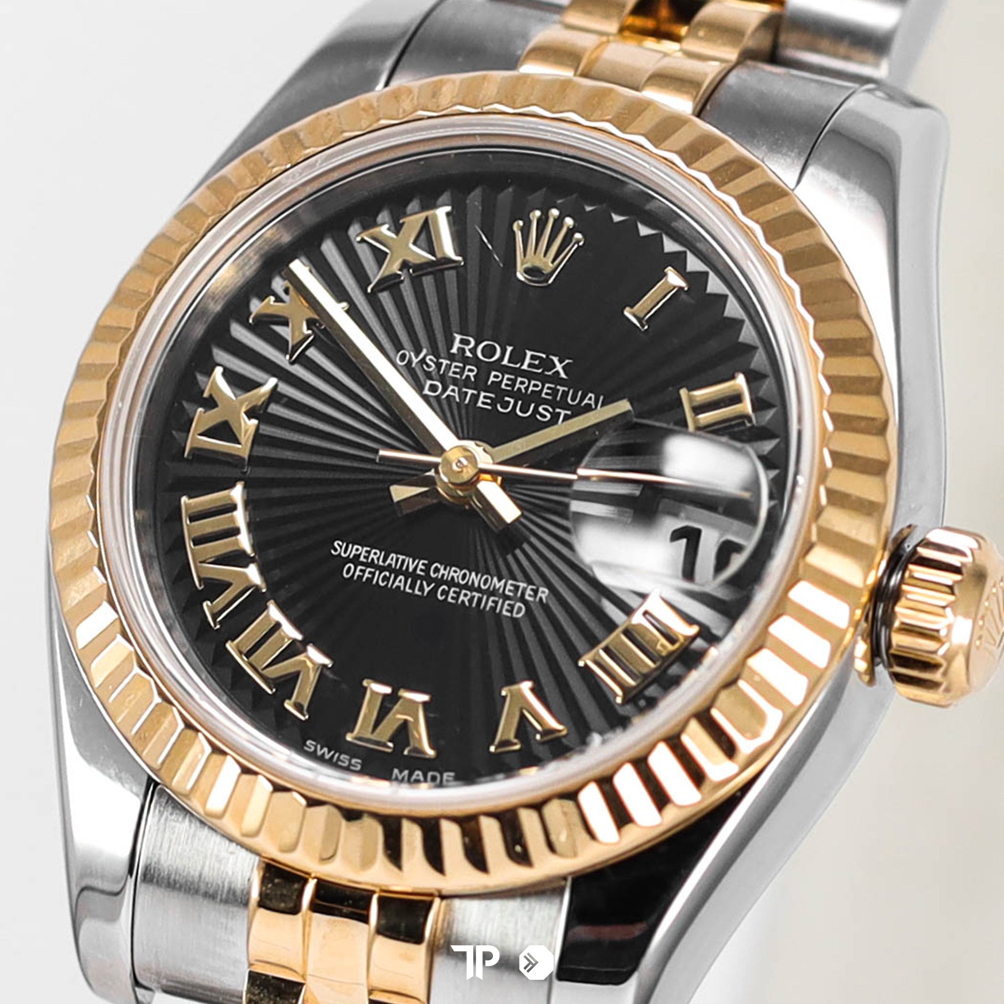 Datejust 26 Two Tone Yellow Gold Black Dial "D" Series (2006)