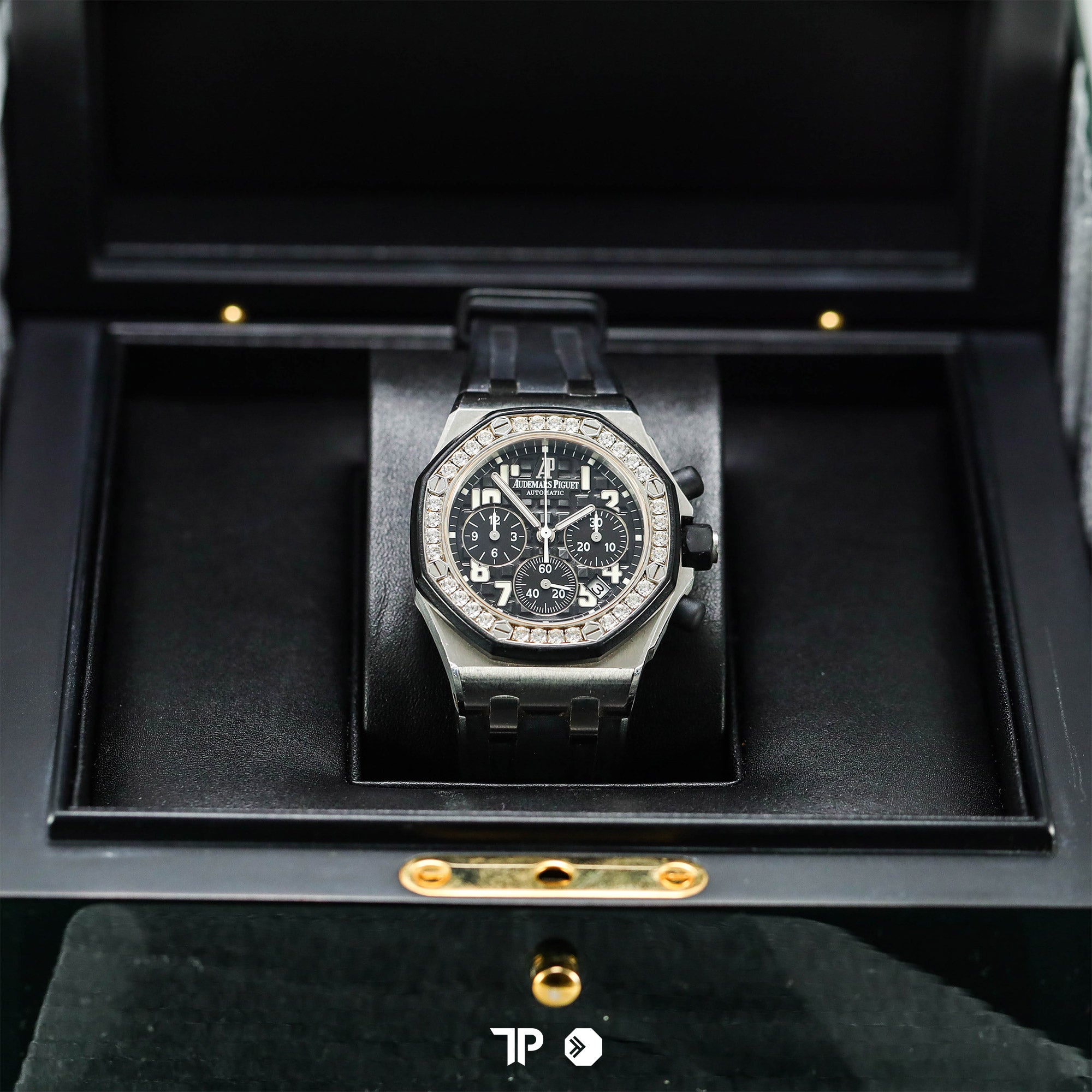 Royal Oak Offshore Chronograph Black Dial Diamond Bezel 37mm (2020)
