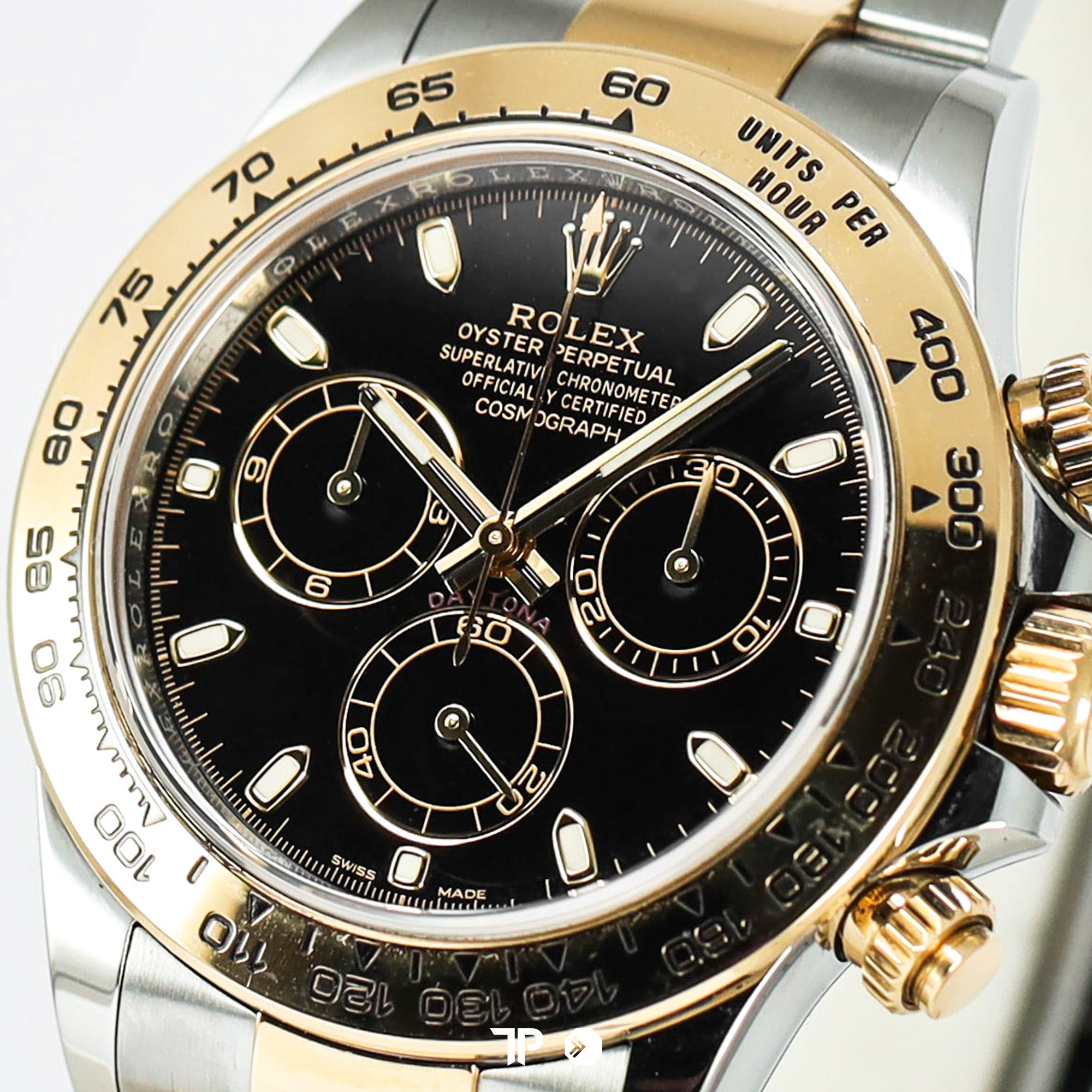Daytona Twotone Yellowgold Black Dial 40mm (2018)