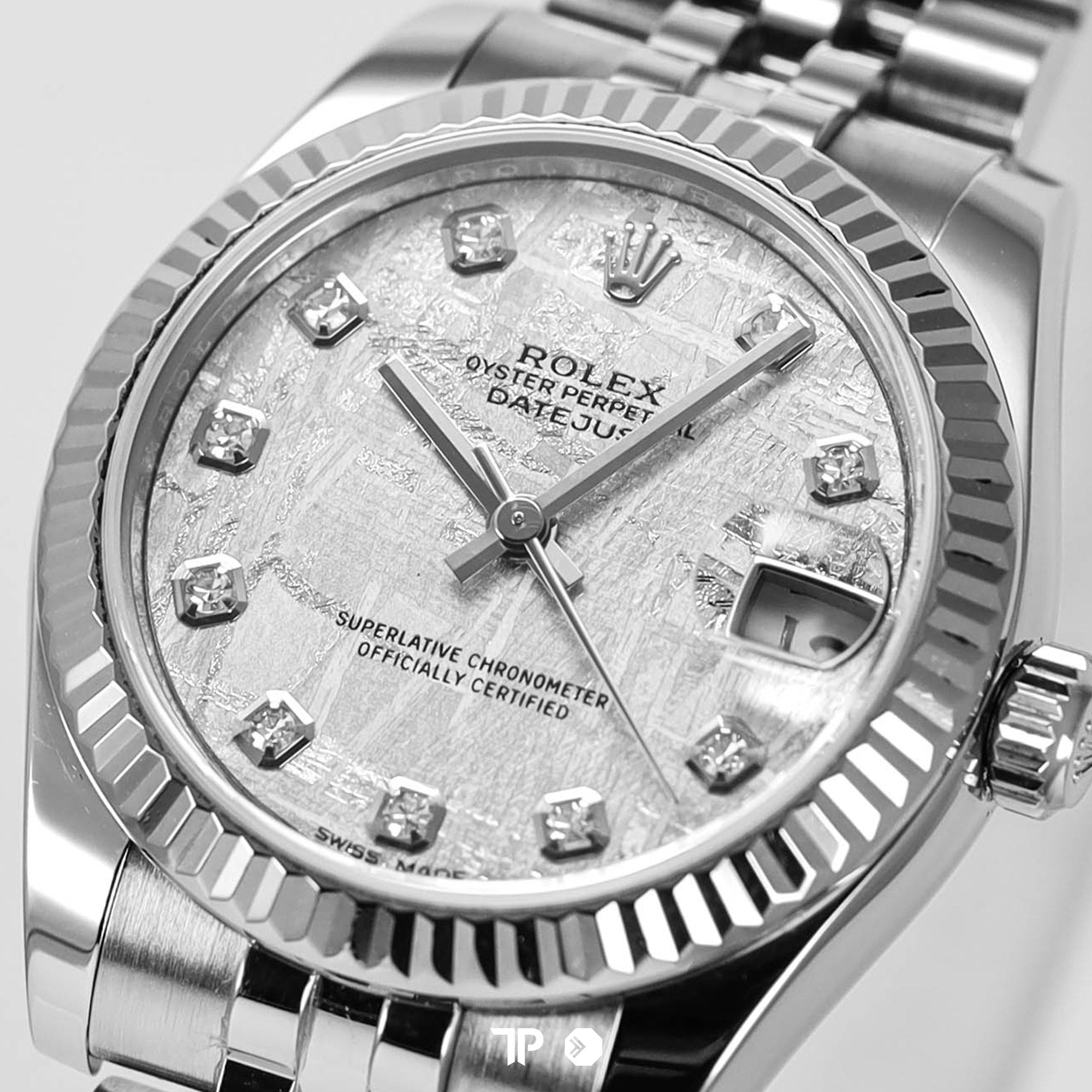 Datejust 31 Silver Meteorite Dial Diamond Index (2019)