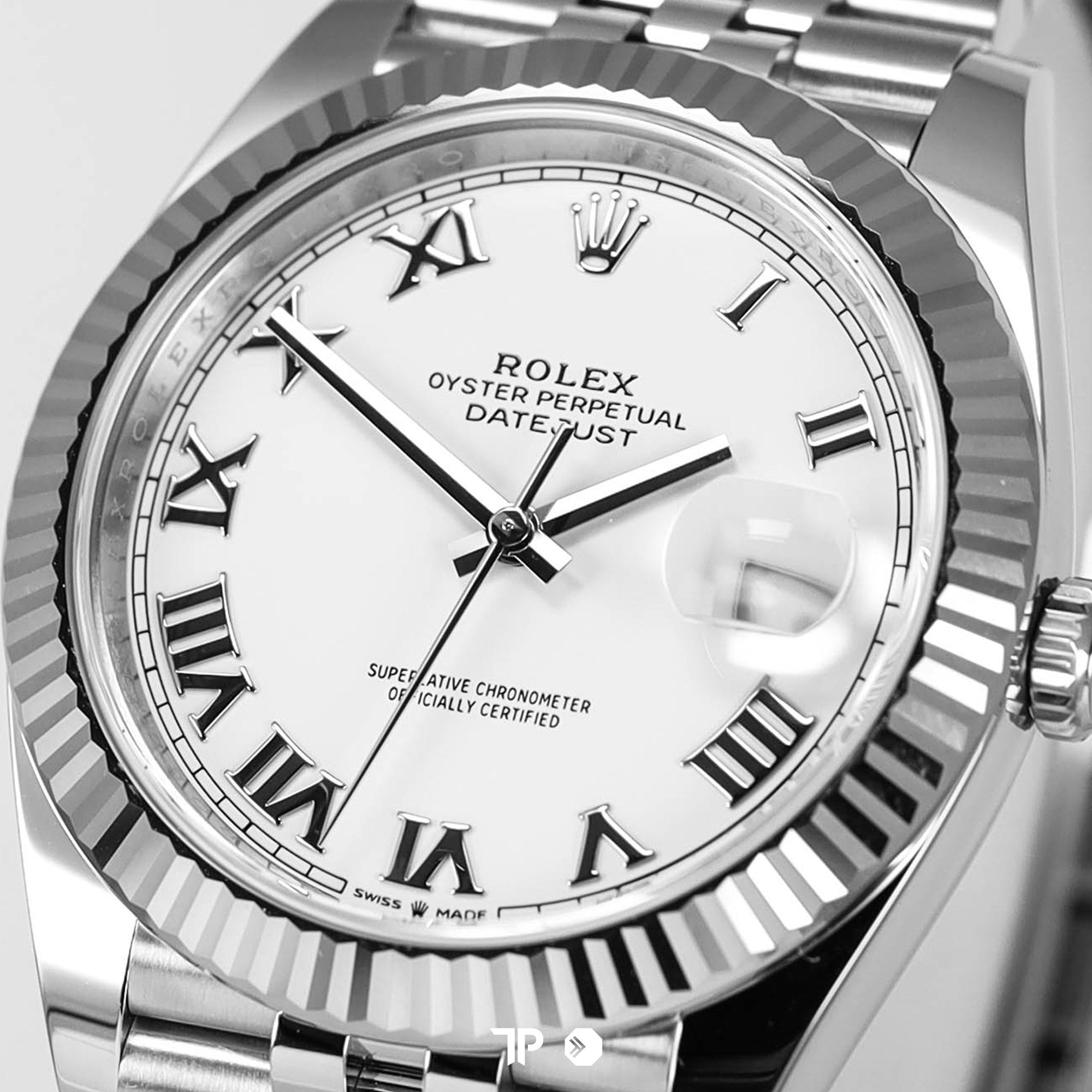 Datejust 41 White Roman Dial Fluted Bezel Jubilee NEW(2025)