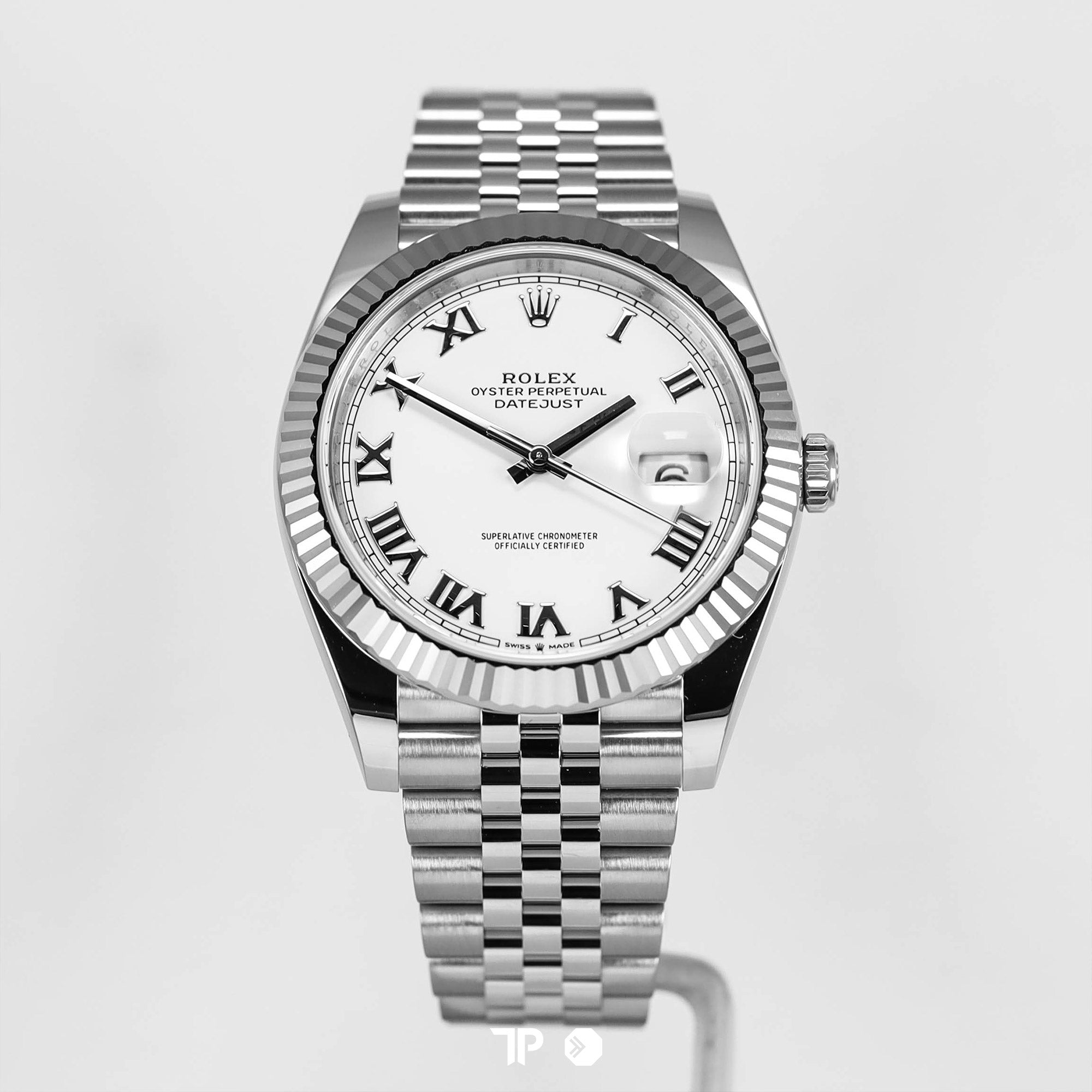 Datejust 41 White Roman Dial Fluted Bezel Jubilee NEW(2025)
