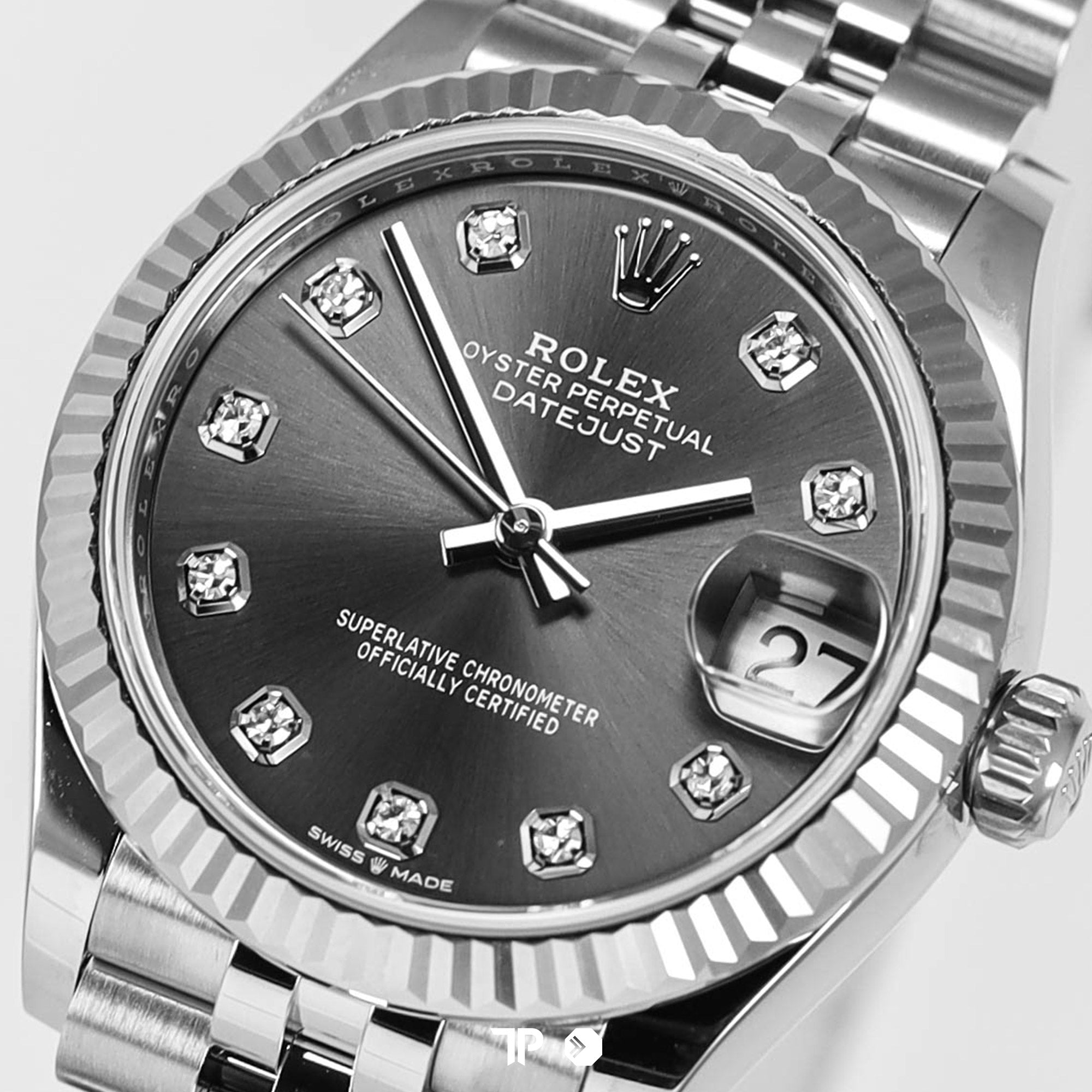 Datejust 31 Grey Roman Dial 10 Diamond NEW(2025)