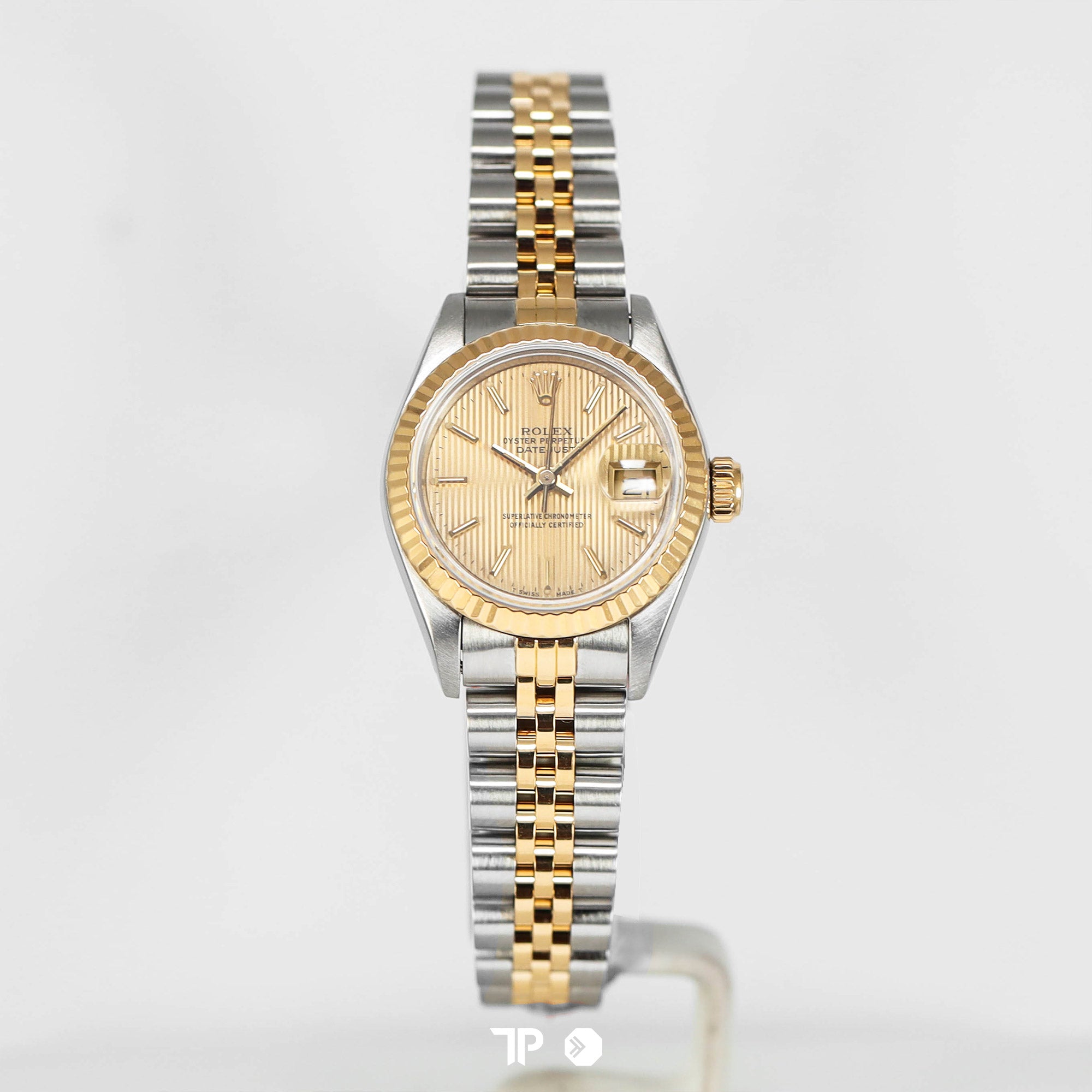 Datejust 26 Champagne Two Tone Yellow Gold Jubilee
