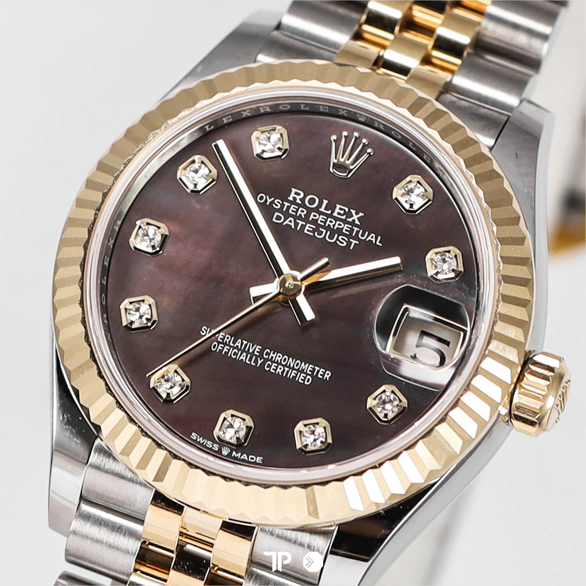 Datejust 31 Black MOP Dial Two Tone Yellow Gold Jubilee NEW(2025)
