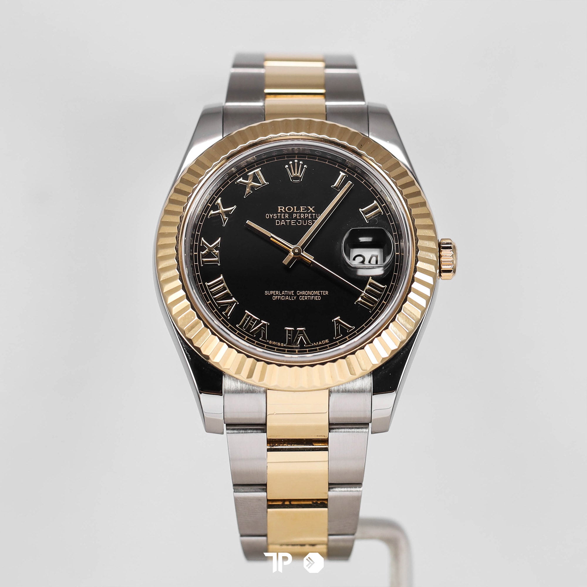 Datejust 41 Black Two Tone Yellow Gold Oyster Bracelet (2012)