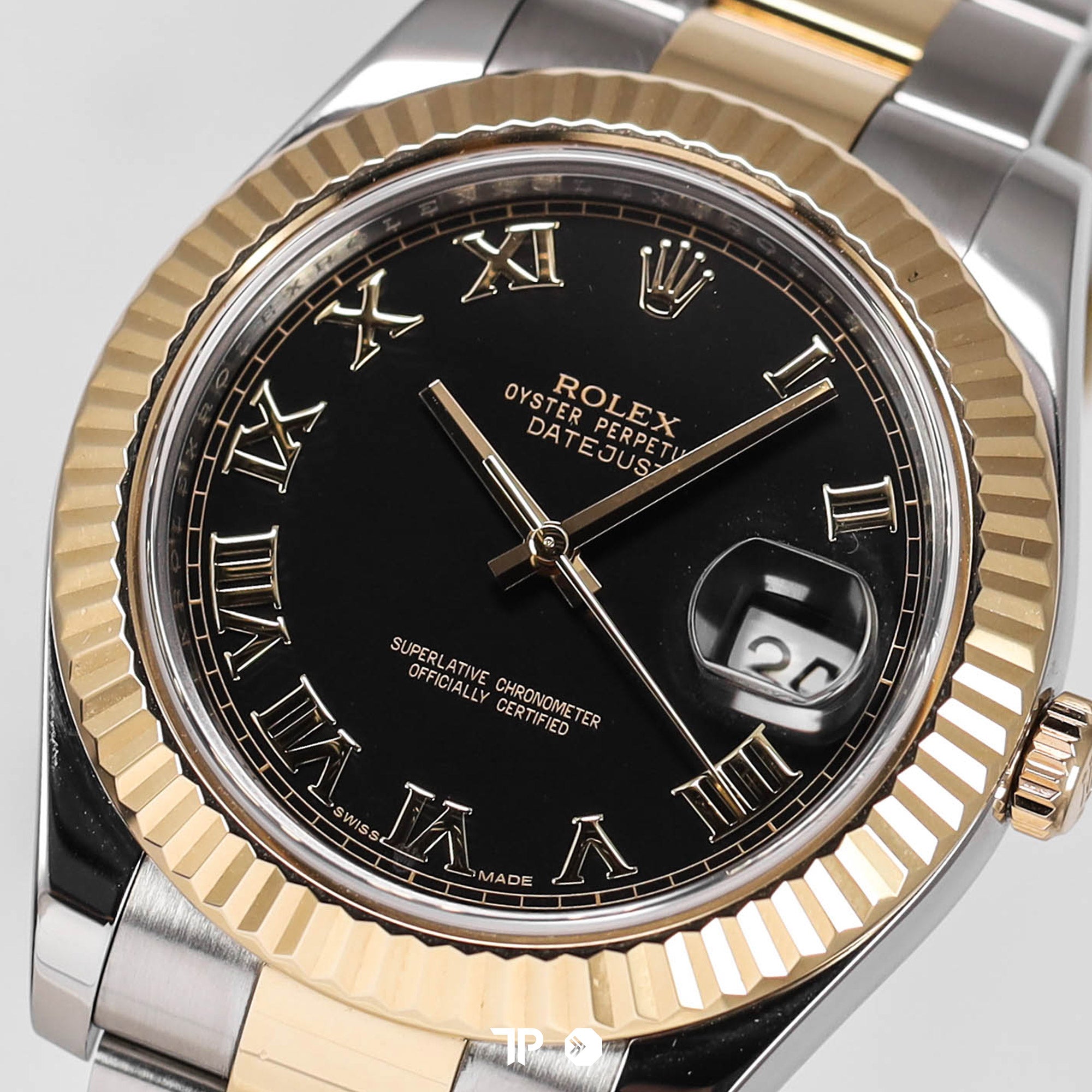 Datejust 41 Black Two Tone Yellow Gold Oyster Bracelet (2012)