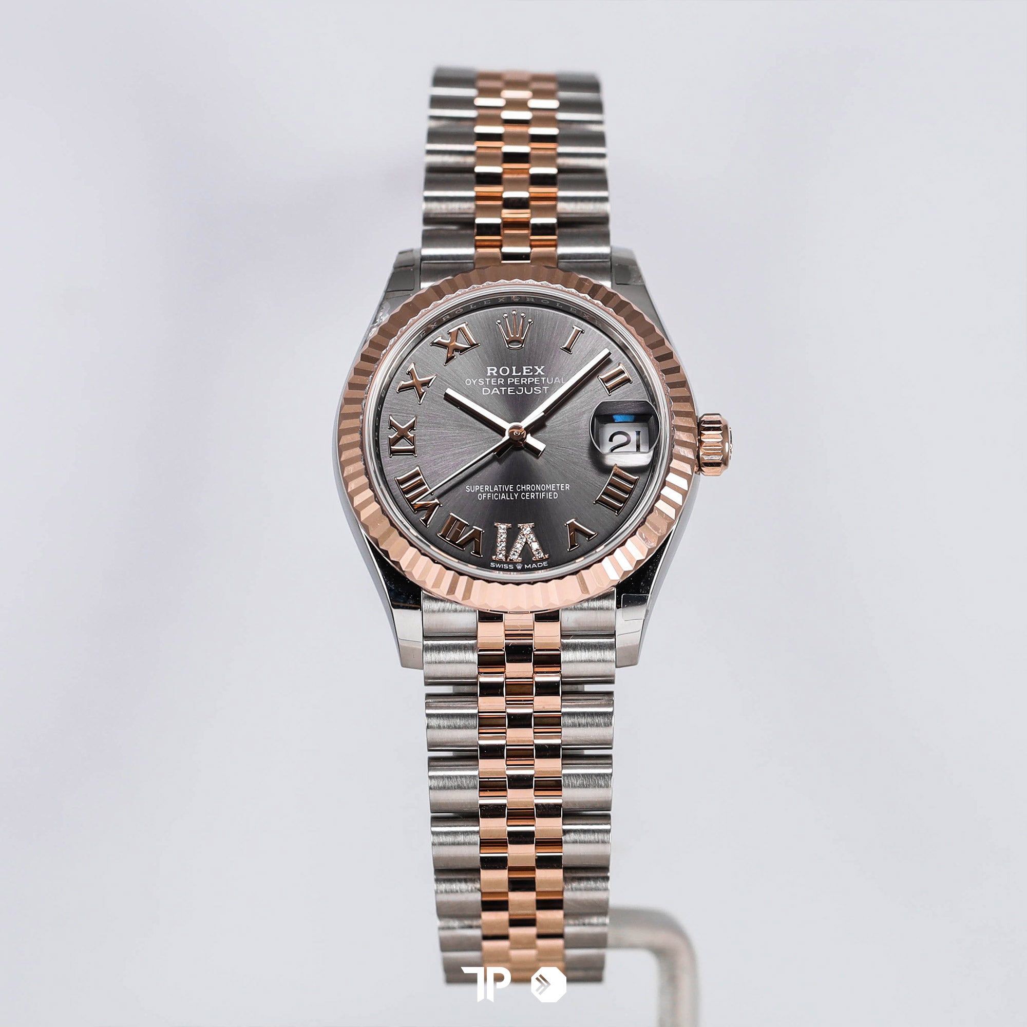 Datejust 31 Rhodium Two Tone Rosegold Diamond on VI Jubilee NEW(2025)