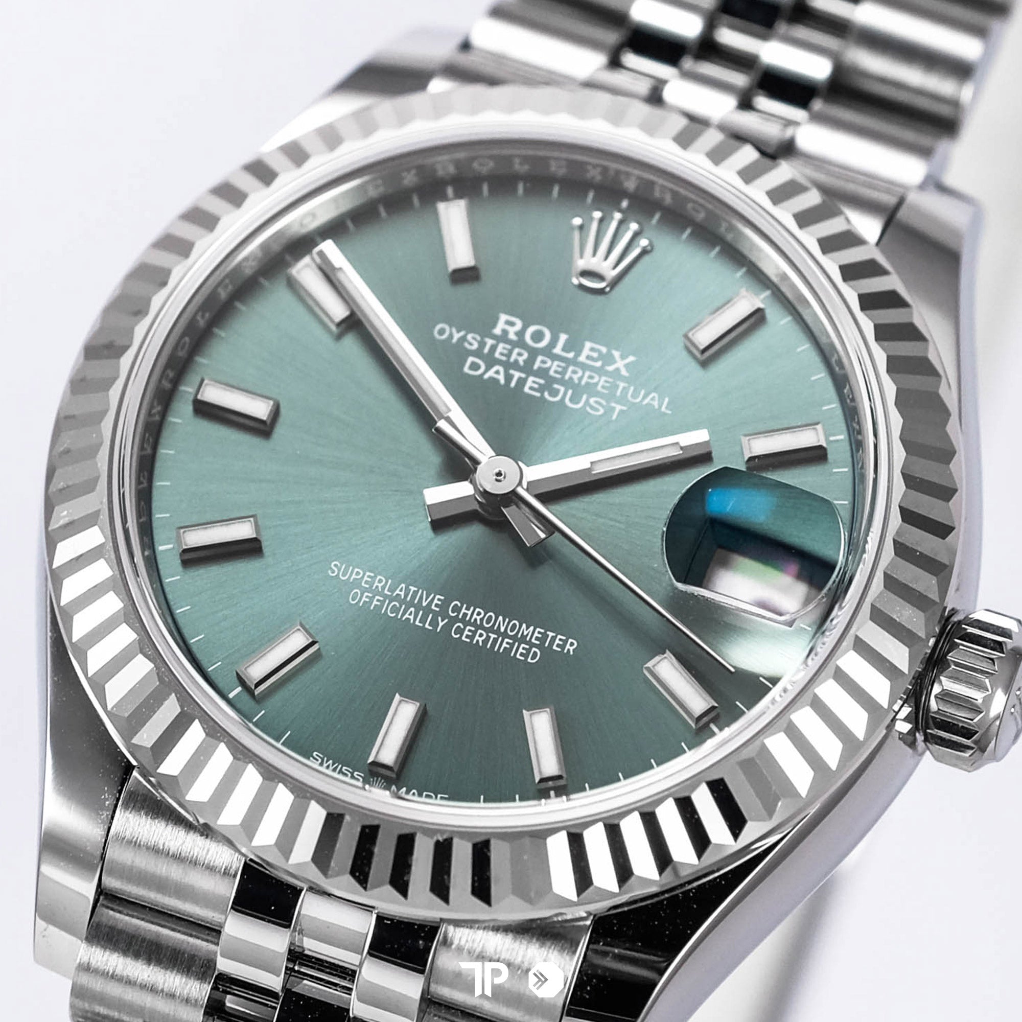 Datejust 31 Mint Green Dial Fluted Bezel Jubilee Bracelet NEW(2025)