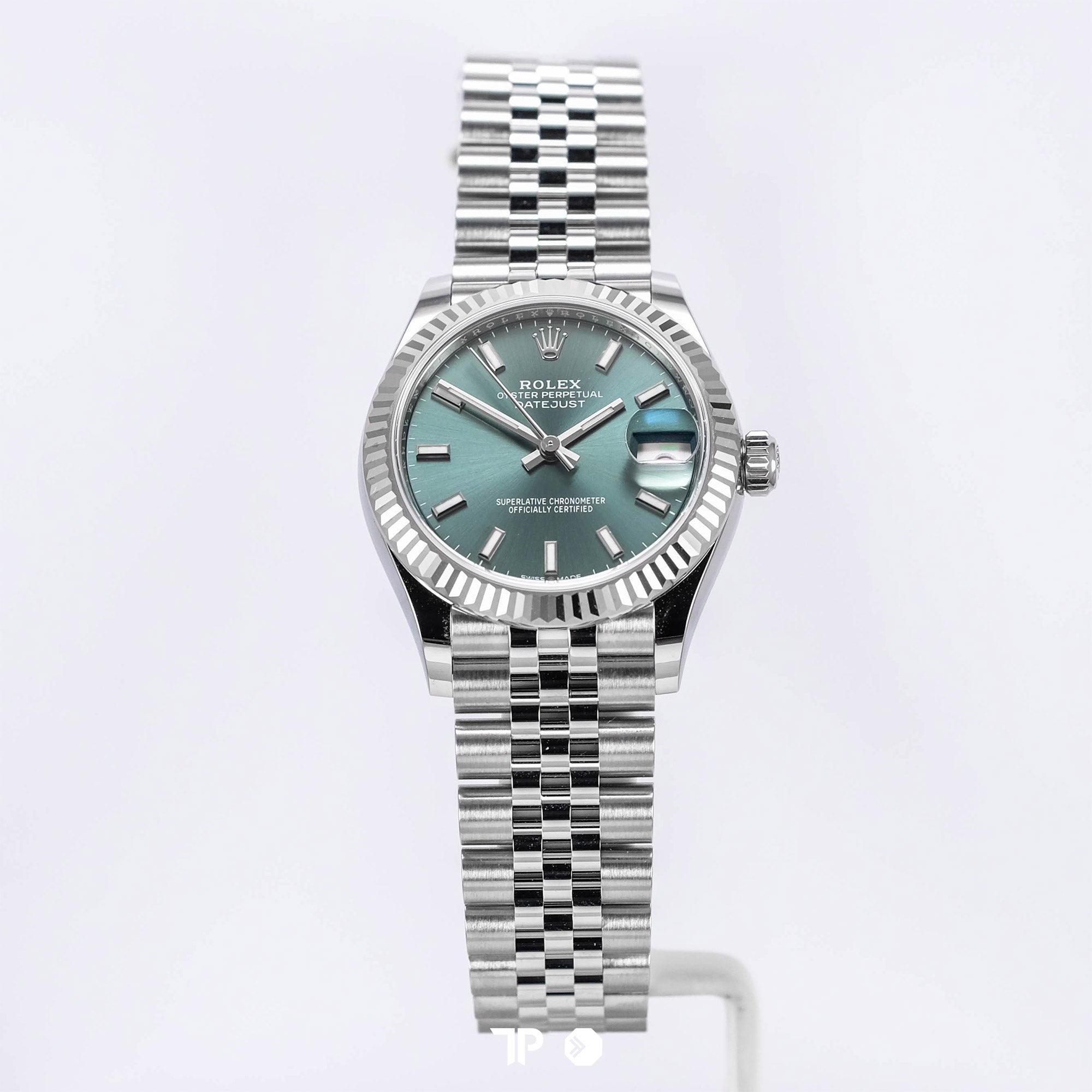 Datejust 31 Mint Green Dial Fluted Bezel Jubilee Bracelet NEW(2025)