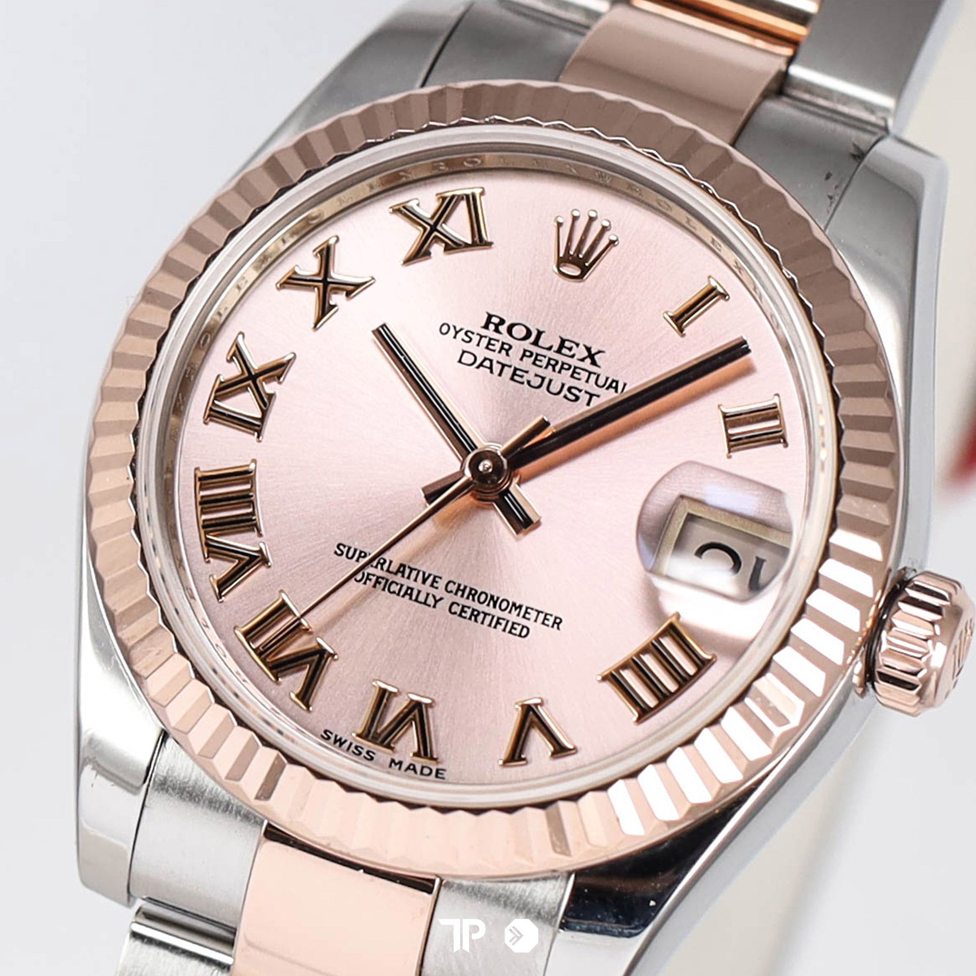 Datejust 31 Pink Rose Roman Two Tone Rose Gold Oyster (2015)