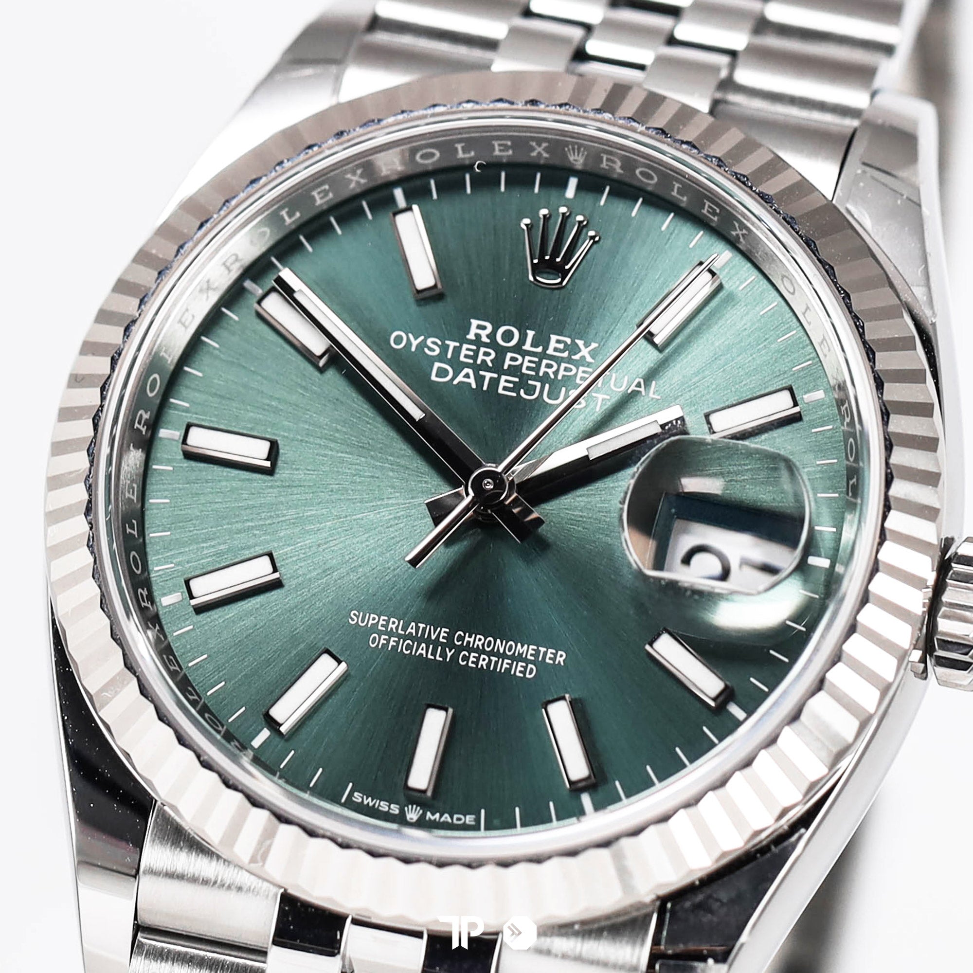 Datejust 36 Mint Green Dial Fluted Bezel Jubilee Bracelet NEW(2025)