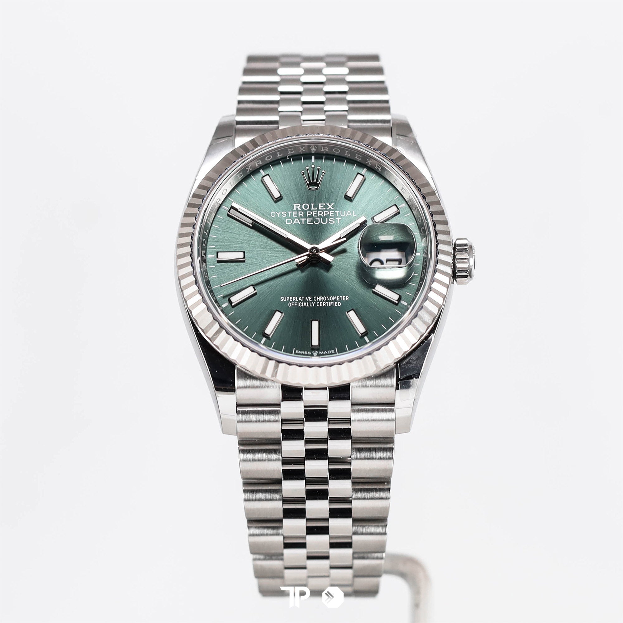Datejust 36 Mint Green Dial Fluted Bezel Jubilee Bracelet NEW(2025)