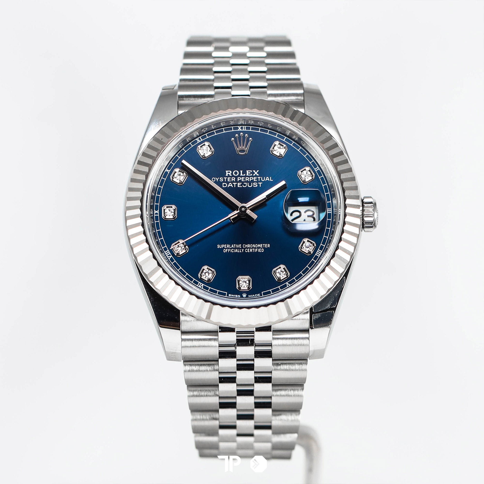 Datejust 41 Blue Dial Fluted Bezel Diamond Index NEW(2025)