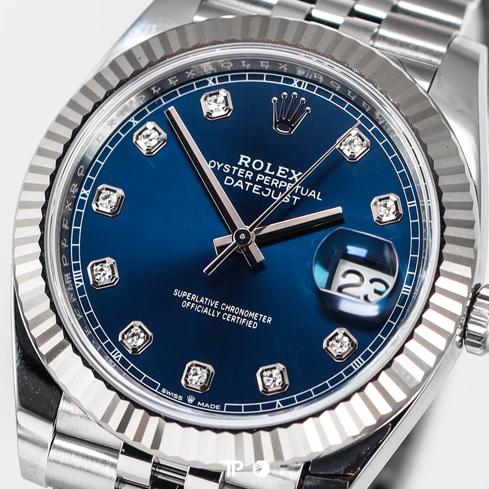 Datejust 41 Blue Dial Fluted Bezel Diamond Index NEW(2025)