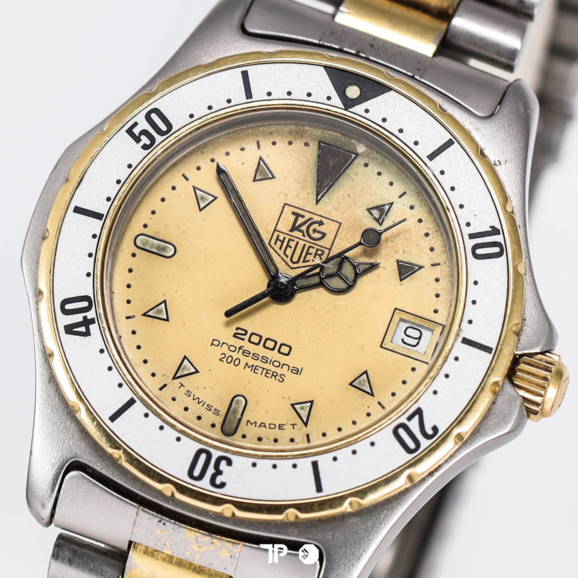 2000 Series Professional Quartz Two Tone Yellow Gold 38mm