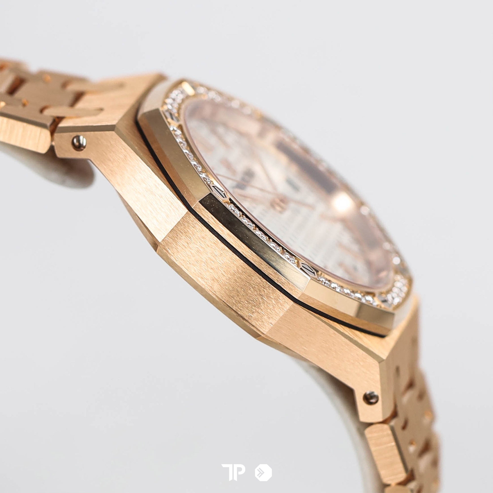 Royal Oak Rose Gold Diamond Bezel White Dial 34mm (2020)