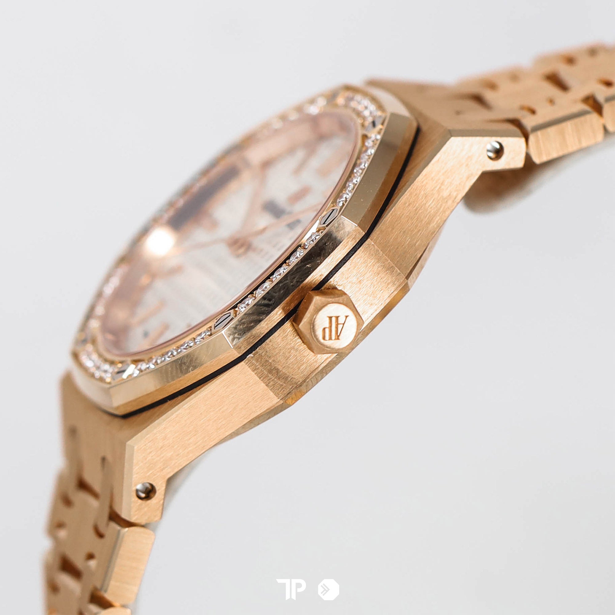 Royal Oak Rose Gold Diamond Bezel White Dial 34mm (2020)