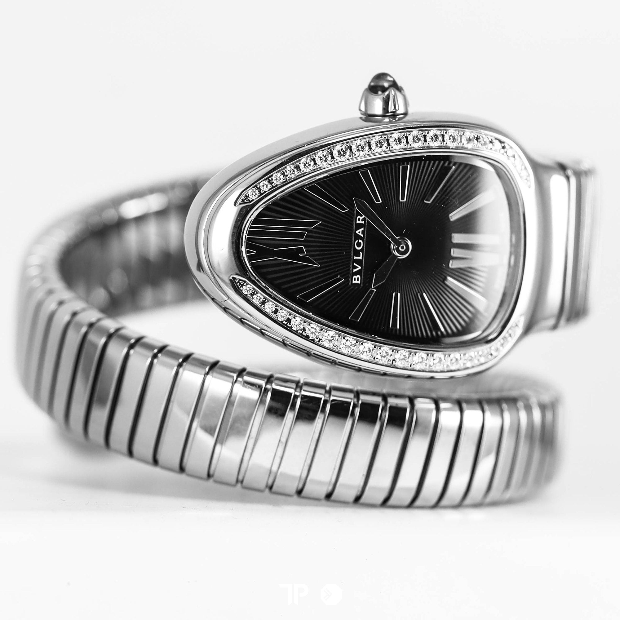 Serpenti Tubogas Diamond Black Dial 35mm