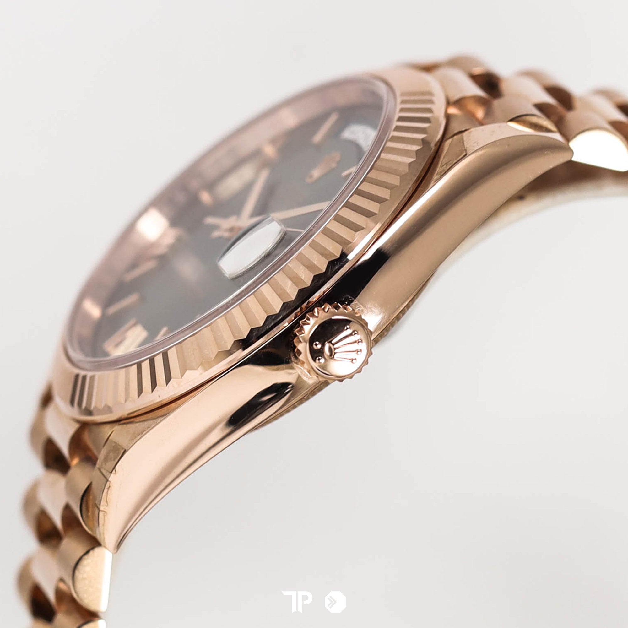 Day-Date Rose Gold Olive Green Dial President Bracelet 40mm UNWORN(2021)