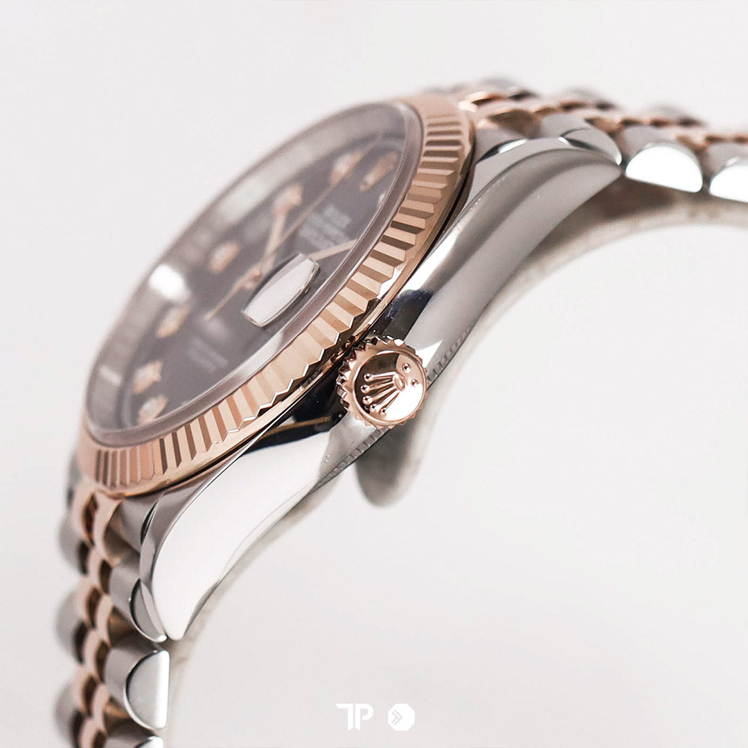 Datejust 36 Two Tone Rose Gold Black Diamond (2022)
