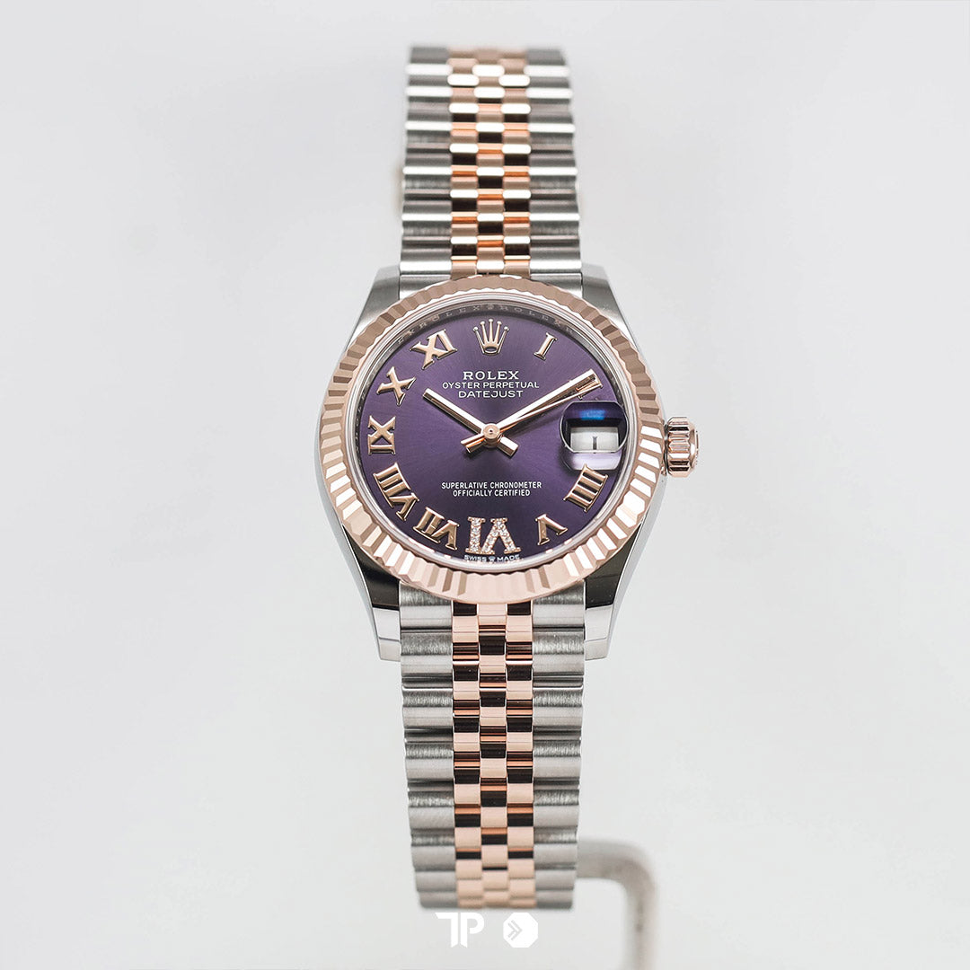 Datejust 31 Aubergine Two Tone Rose Gold Diamond On VI NEW(2026)