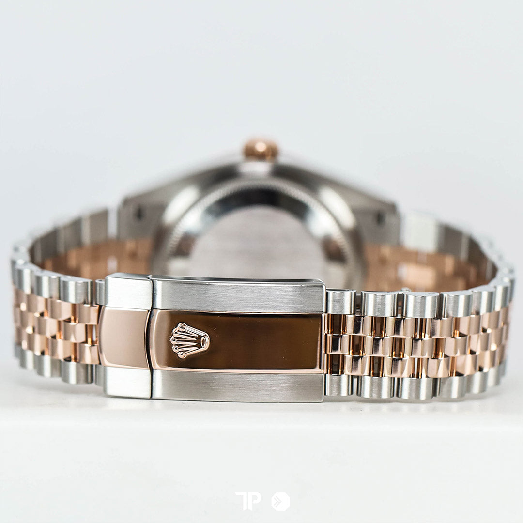 Datejust 36 Rhodium Two Tone Rose Gold Diamond on VI & IX Roman Jubilee (2020)