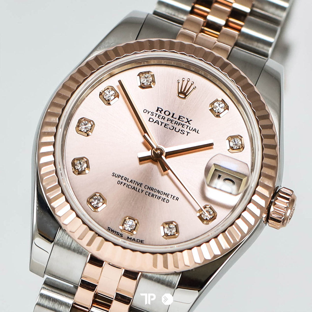 Datejust 31 Pink Diamond Two Tone Rose Gold Jubilee (2017)