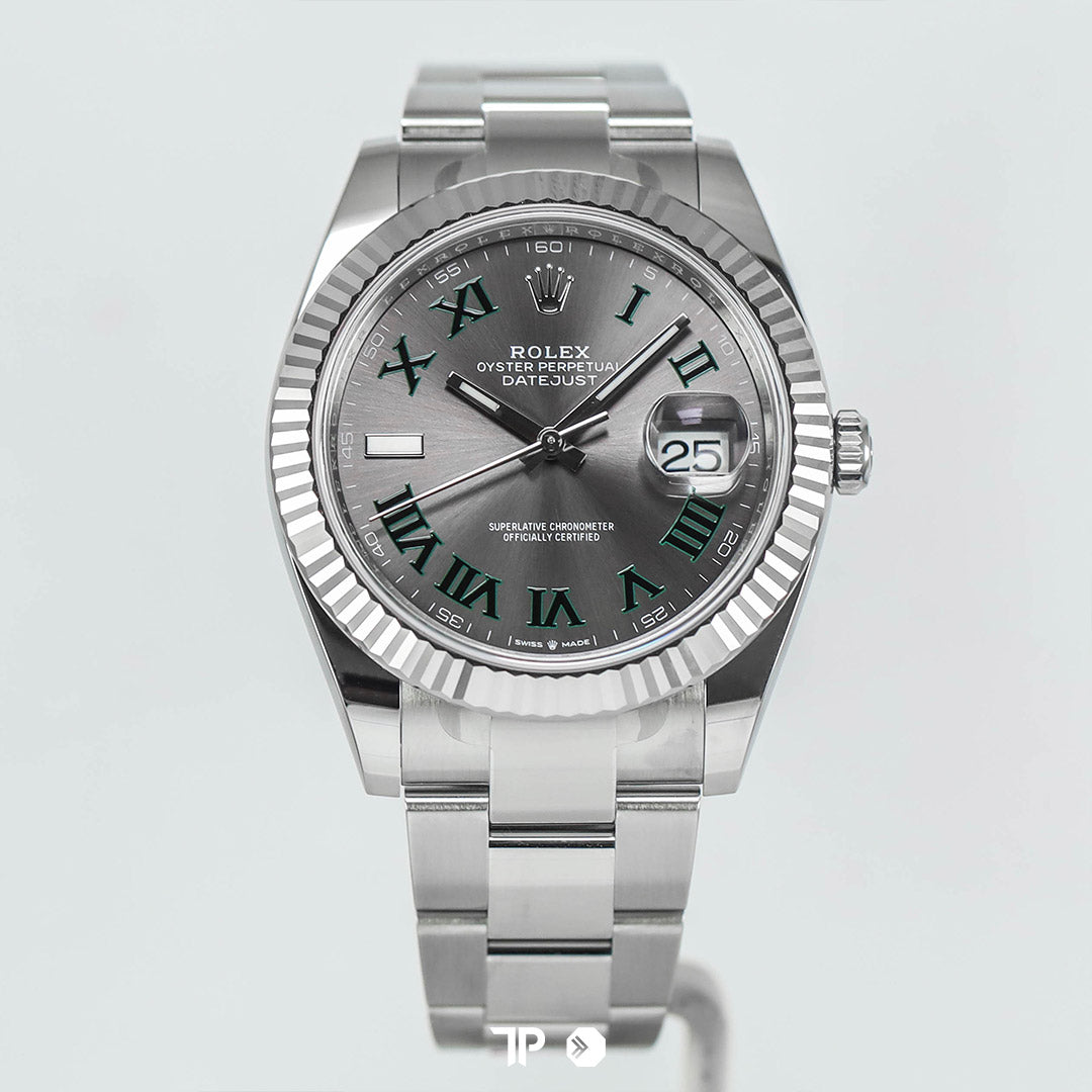 Datejust 41 Wimbledon Fluted Bezel LIKENEW(2026)