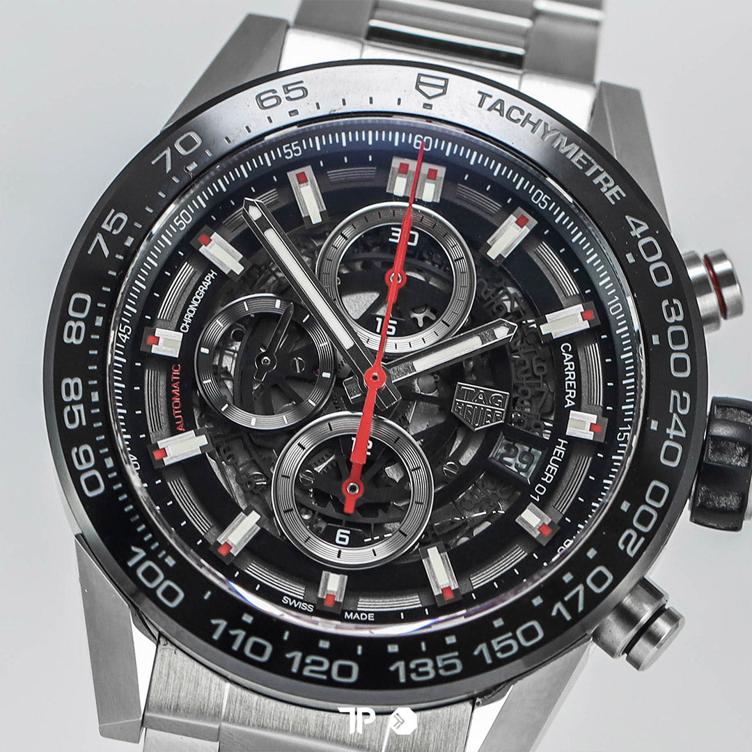 Carrera Heuer 01 Skeleton Black 43mm (2016)