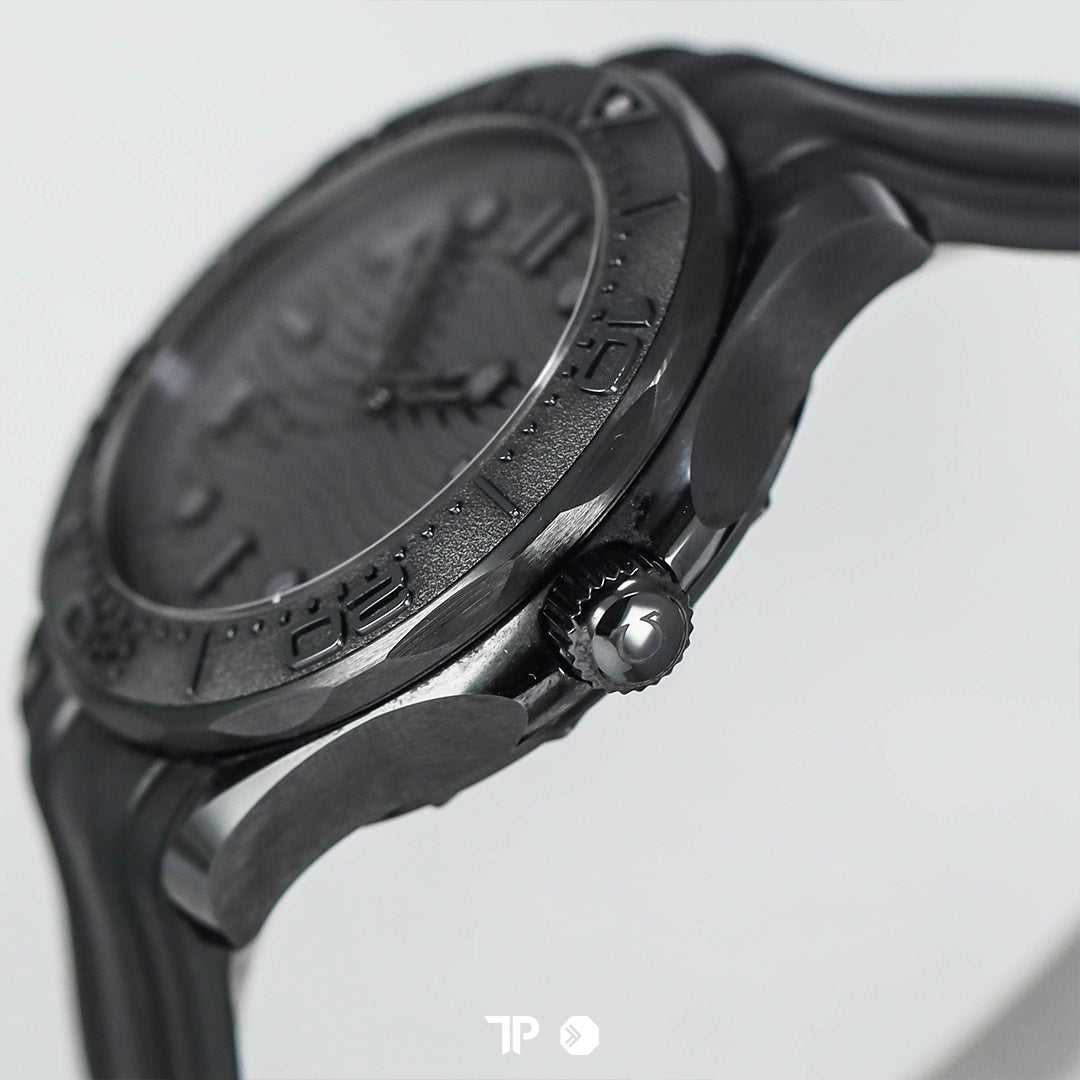 Seamaster Diver All Black Ceramic Rubber Strap 43.5mm (2022)