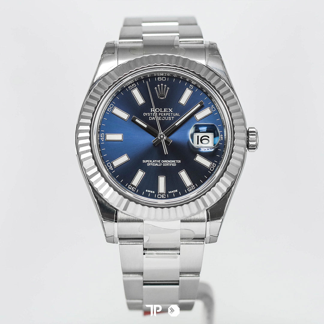 Datejust 41 Blue Dial Fluted Bezel Oyster (2016)
