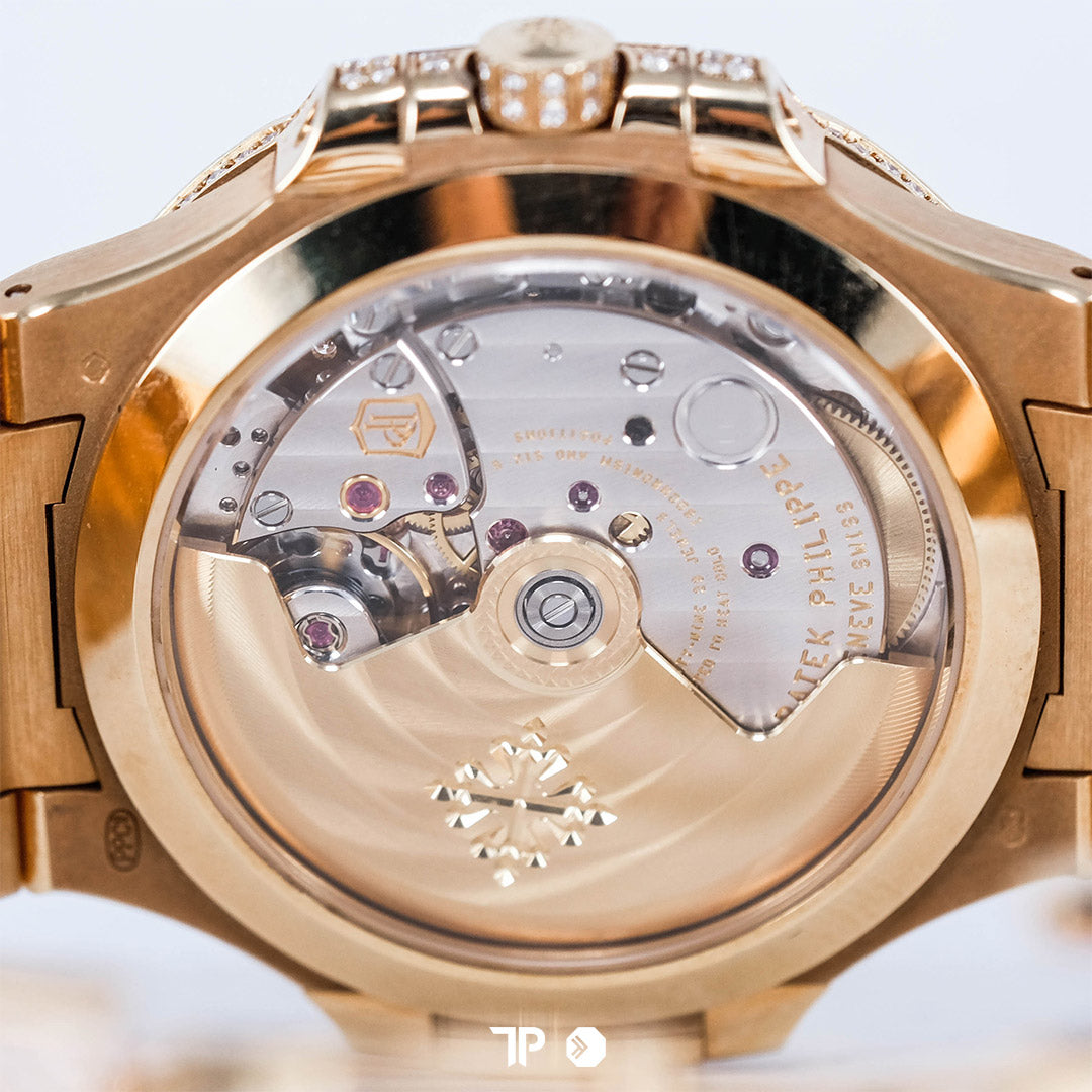 Nautilus 7118/1450R Rose Gold Full Diamond 35.2mm (2021)