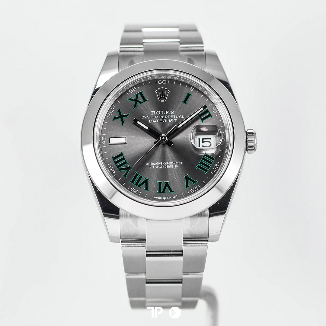 Datejust 41 Wimbledon Smooth Bezel LIKE NEW(2026)