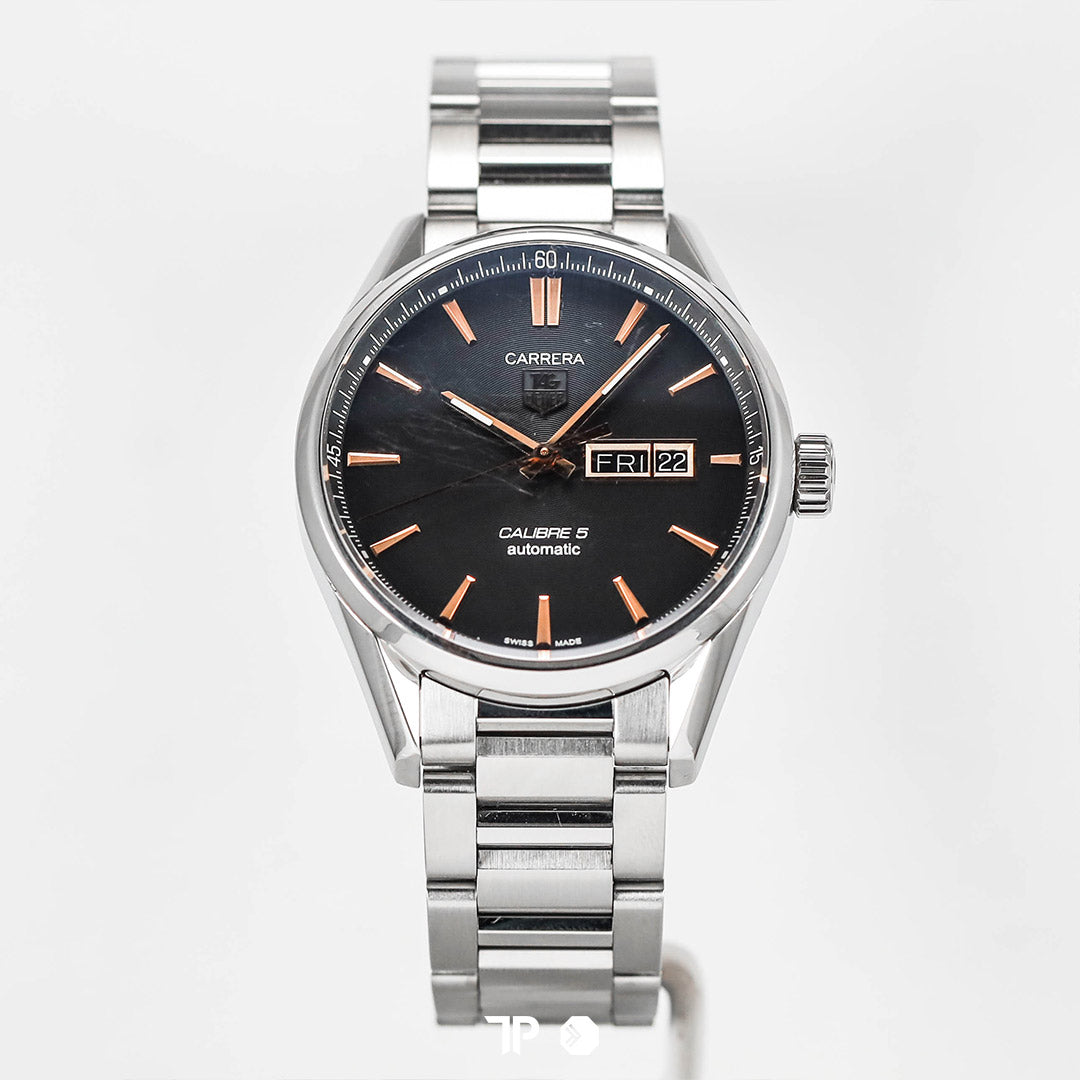 Carrera Cal 5 Black Daydate 41mm