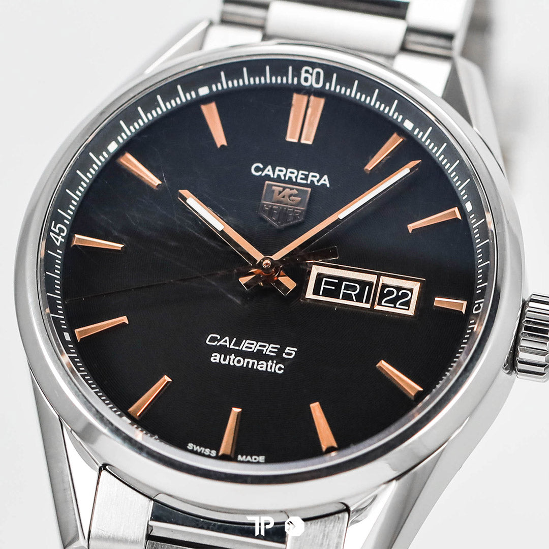Carrera Cal 5 Black Daydate 41mm