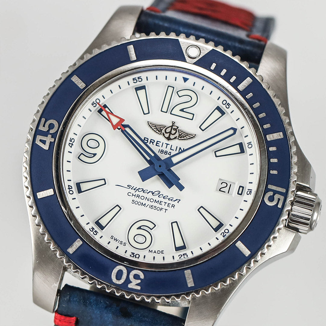 Superocean Automatic 42 White Dial Blue Bezel (2021)