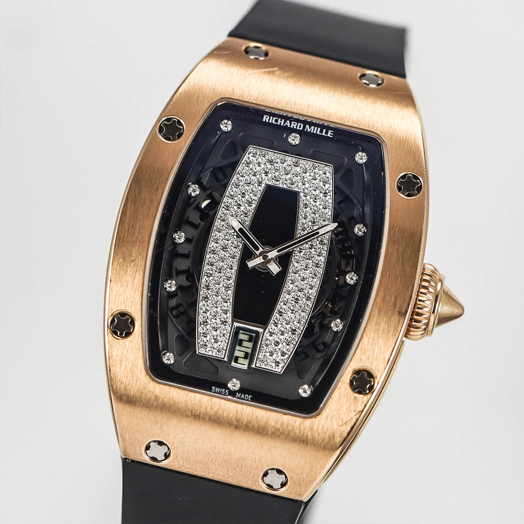 RM 07-01 Rose Gold Black & White Diamond Dial (2011)