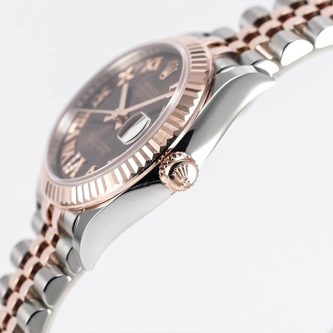 Datejust 31 Two Tone Rosegold Choco Dial Diamond on VI LIKENEW(2026)