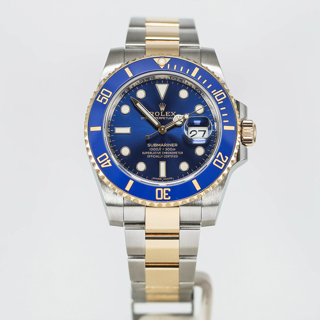 Submariner Two Tone Yellow Gold Blue Sunburst 40mm (2016)