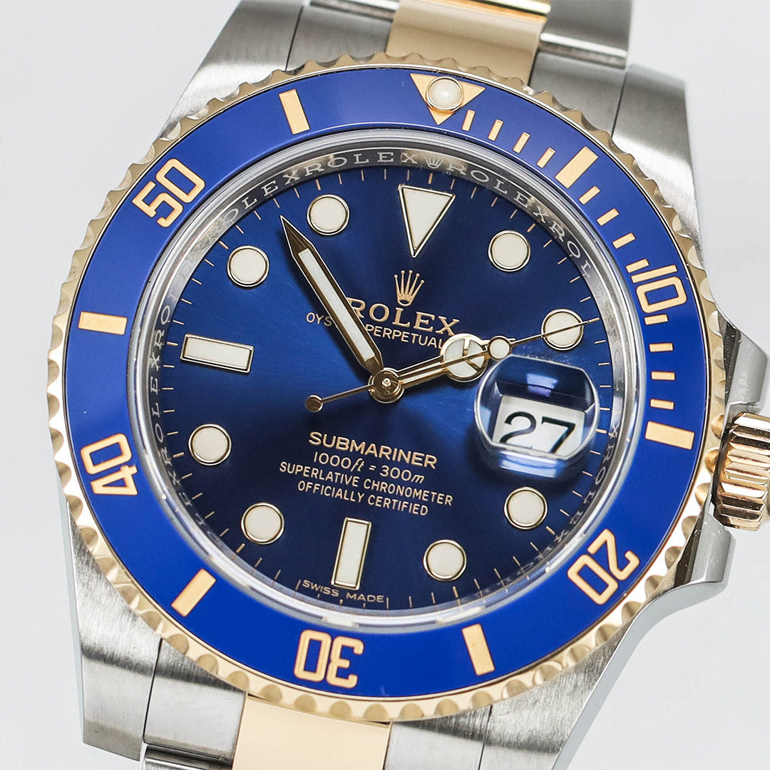 Submariner Two Tone Yellow Gold Blue Sunburst 40mm (2016)