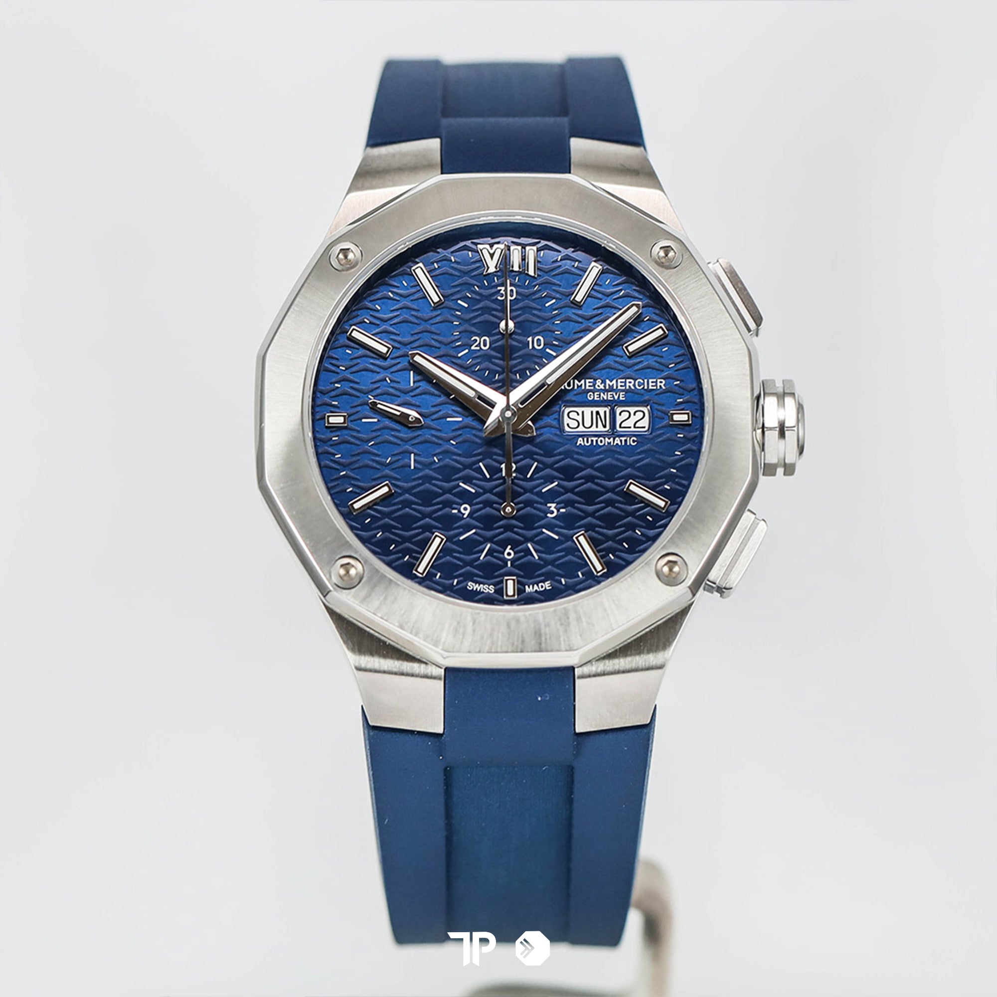 Riviera Automatic Chronograph Day-Date Blue Wave Dial 43mm NEW(2026)