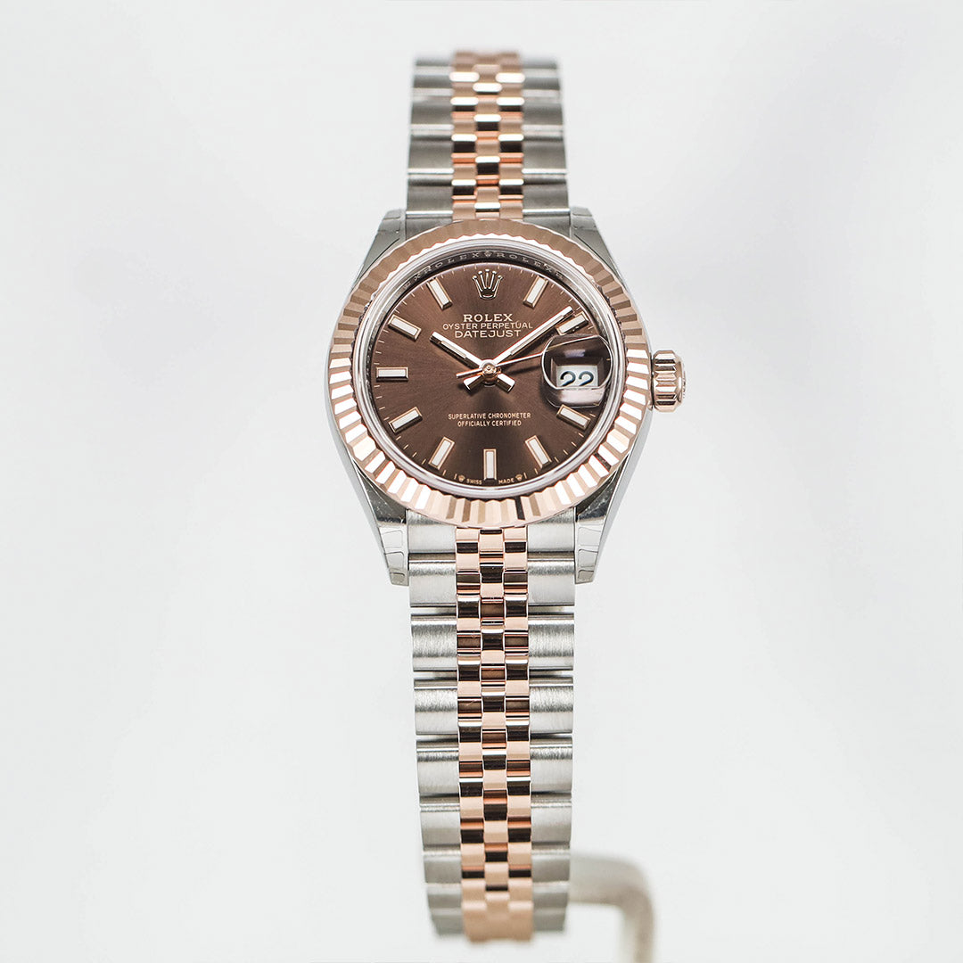 Datejust 28 Choco Dial Two Tone Rose Gold LIKENEW(2026)
