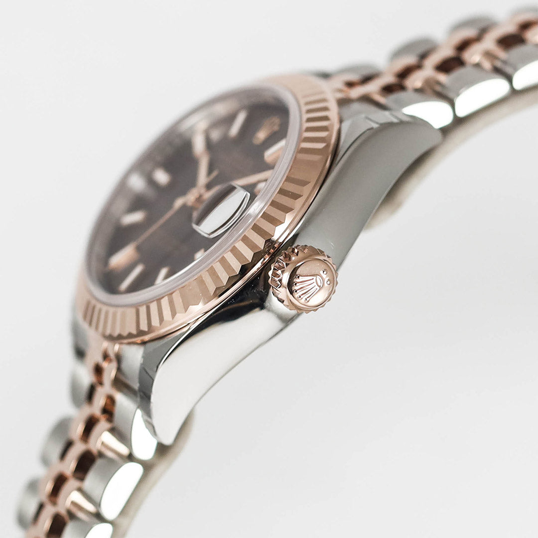 Datejust 28 Choco Dial Two Tone Rose Gold LIKENEW(2026)