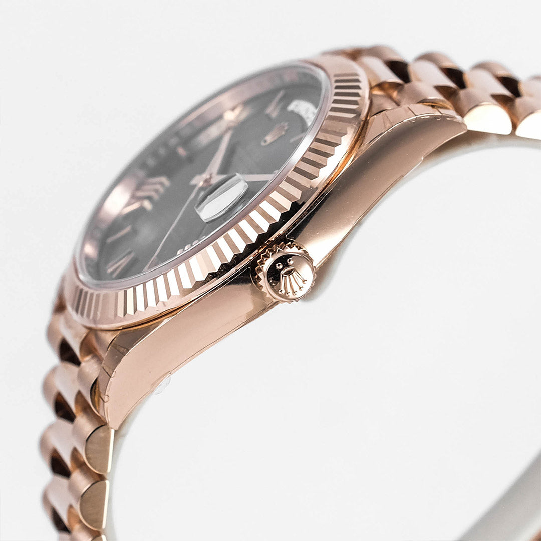 Day-Date Rose Gold Olive Green Dial President Bracelet 40mm (2022)
