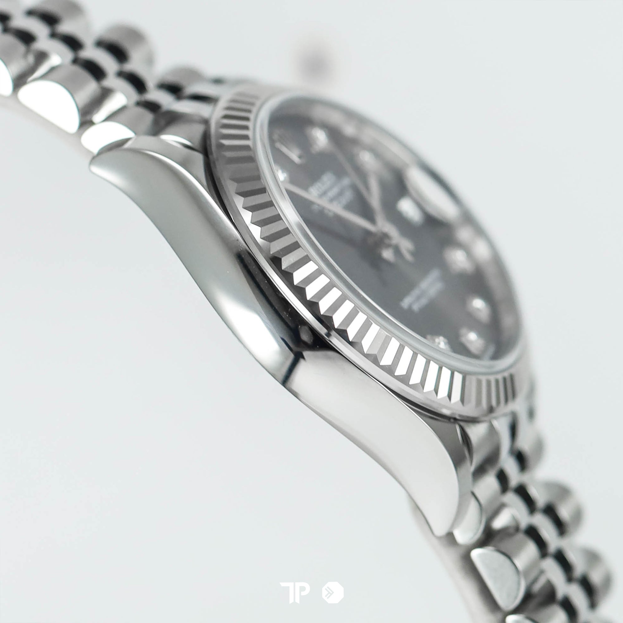 Datejust 31 Dark Grey Diamond White Gold Fluted Bezel Jubilee NEW(2026)