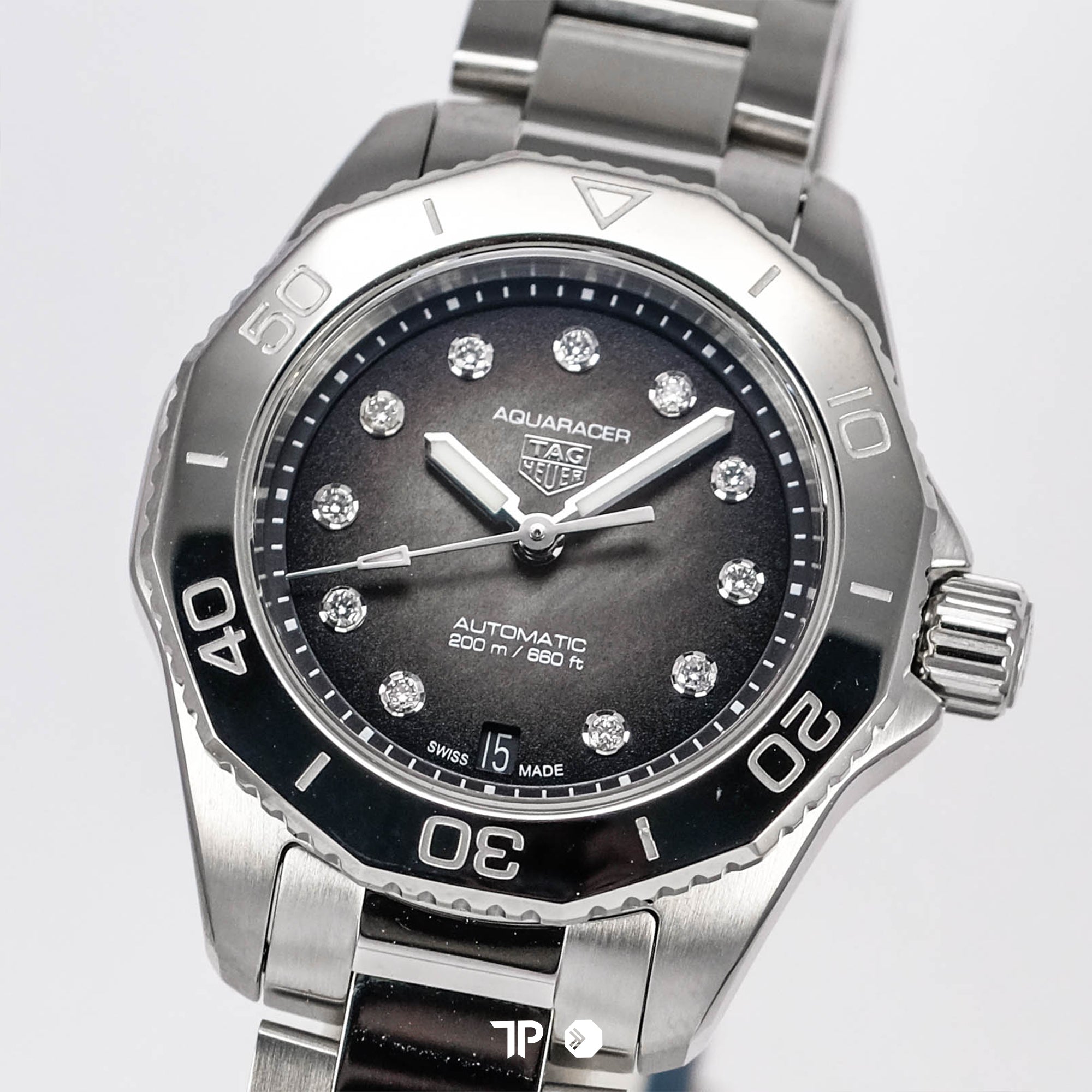 Aquaracer Professional 200 Smokey Black Diamond Index NEW(2026)