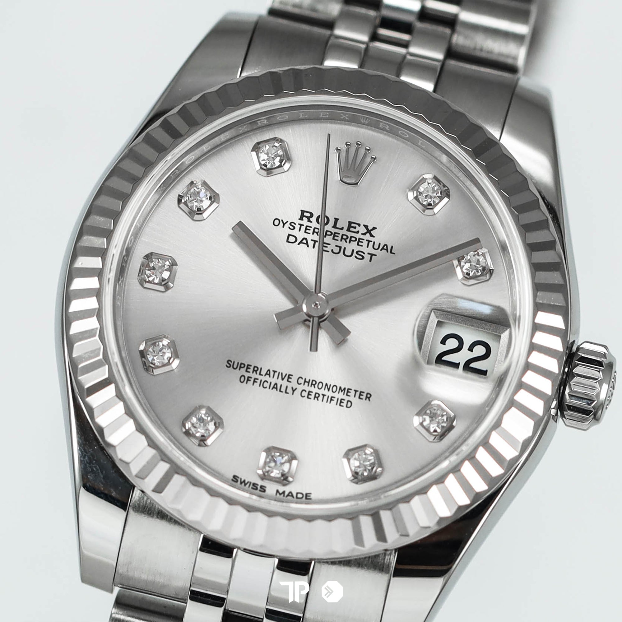Datejust 31 Silver Dial Diamond Index (2018)